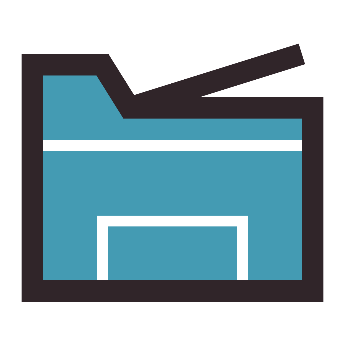 retro style copy machine icon