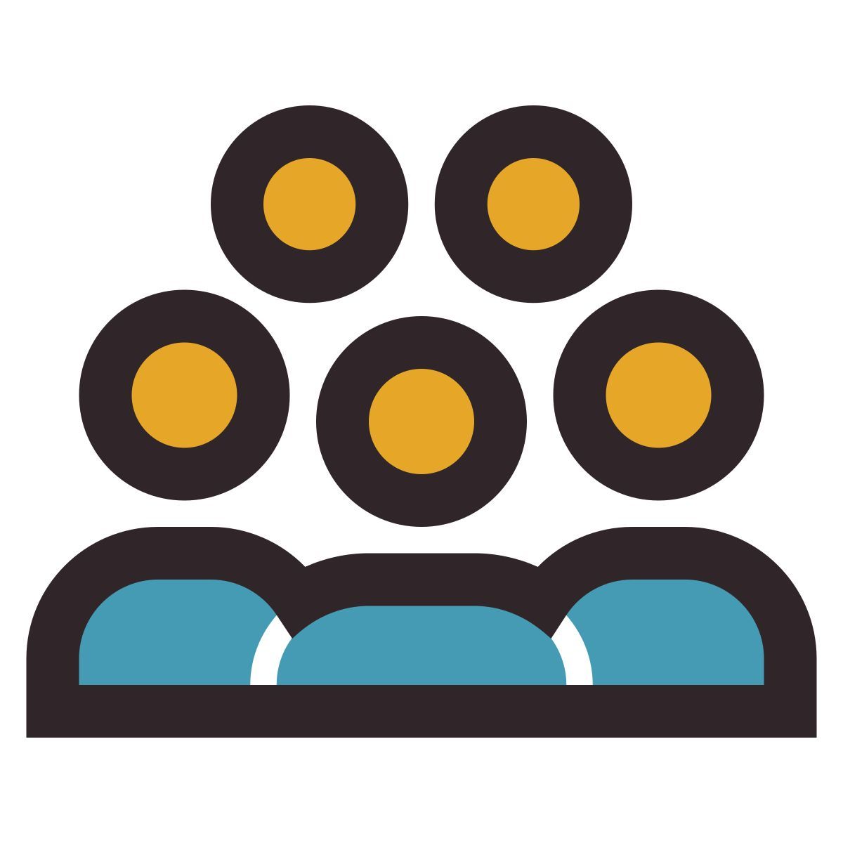 retro style folla icon