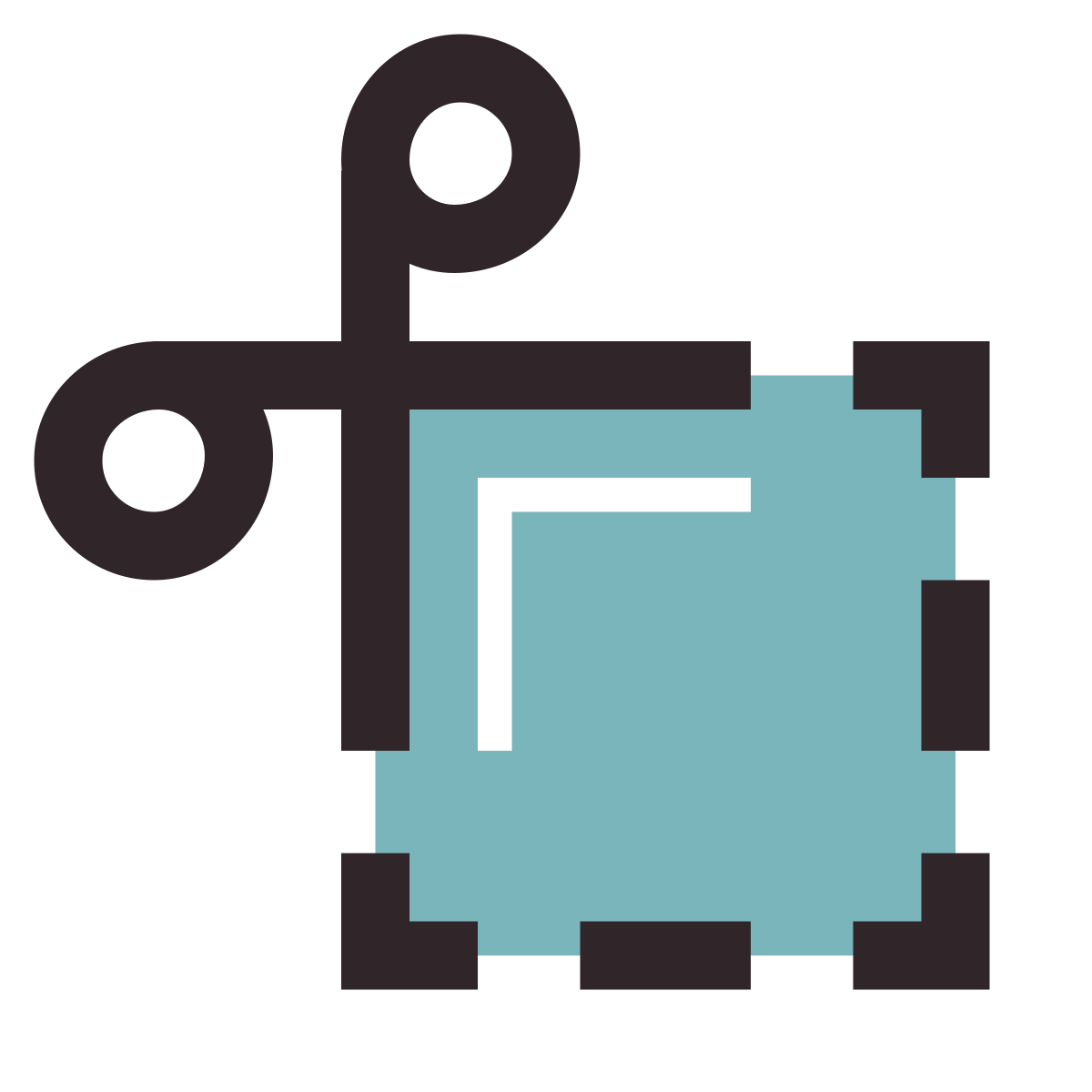 retro style cutting coupon icon