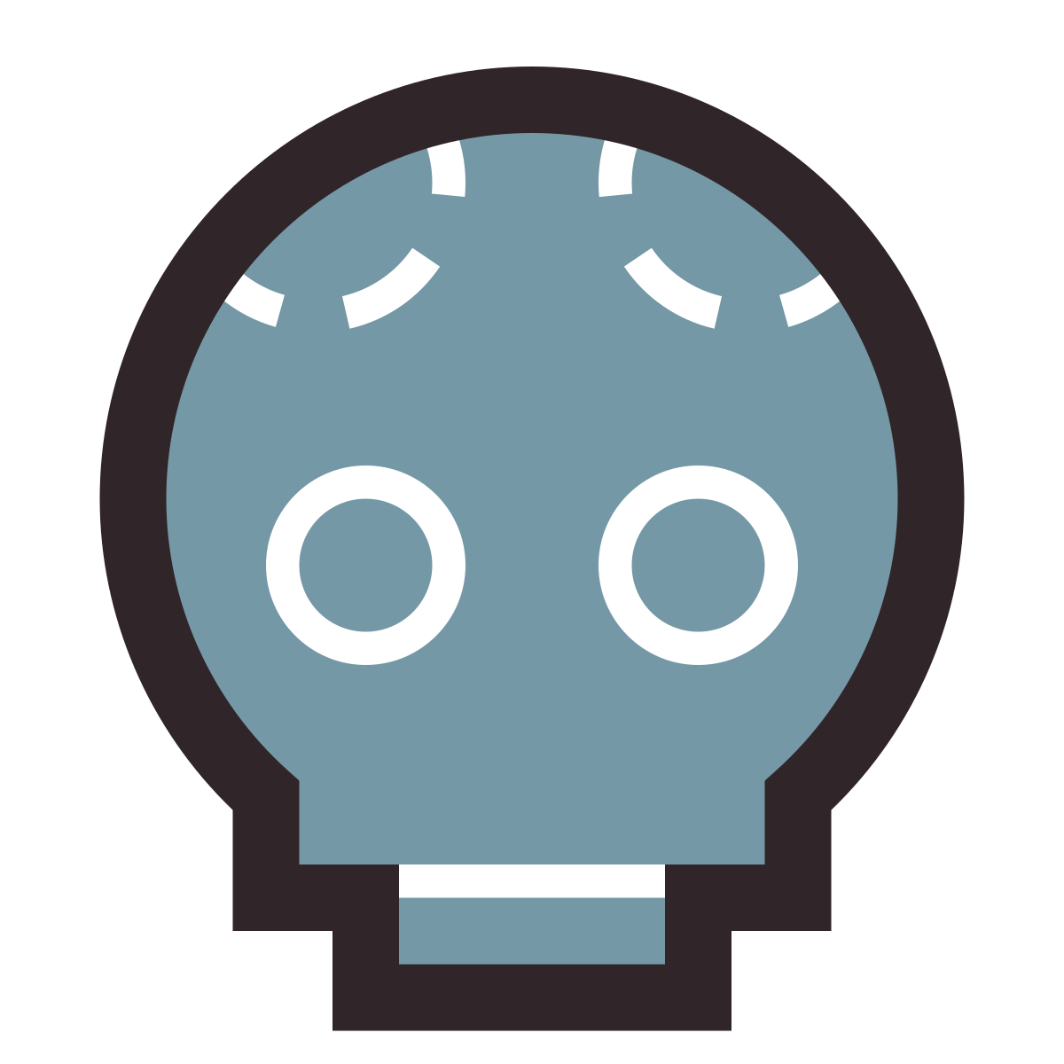 retro style day of the dead icon