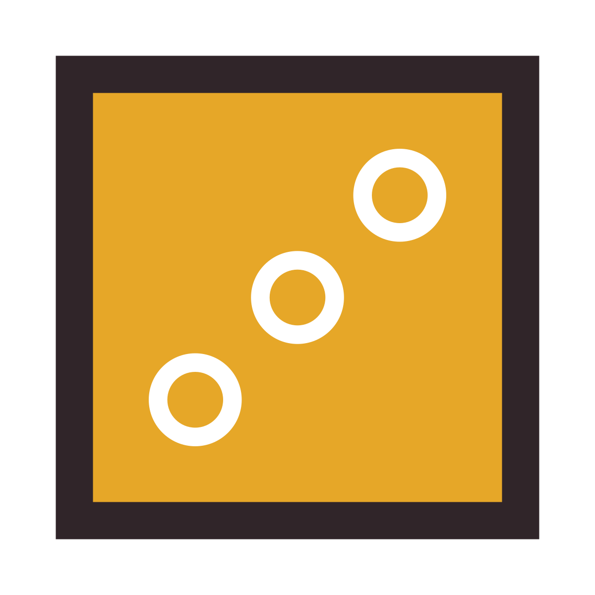 retro style dice icon