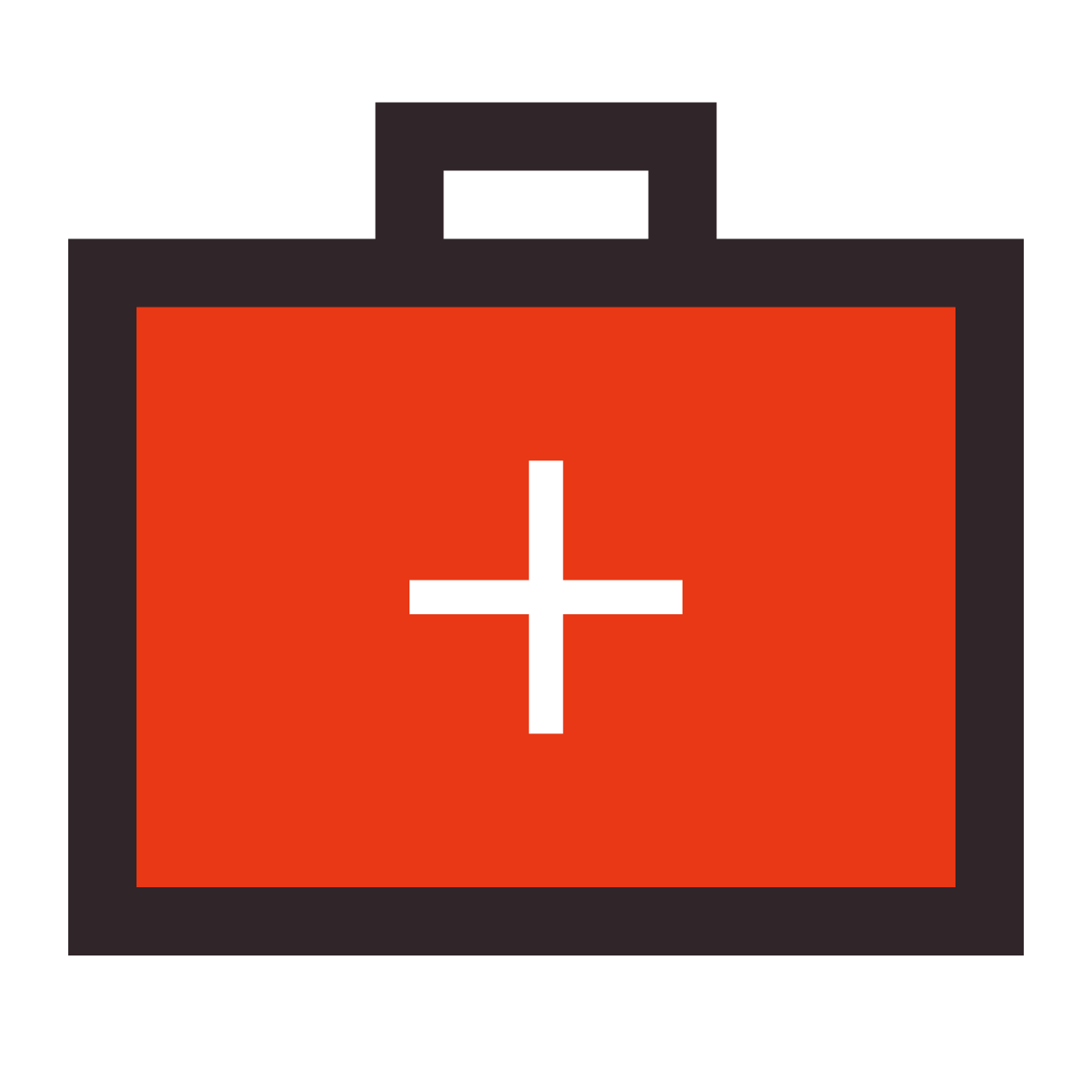 retro style doctors bag icon