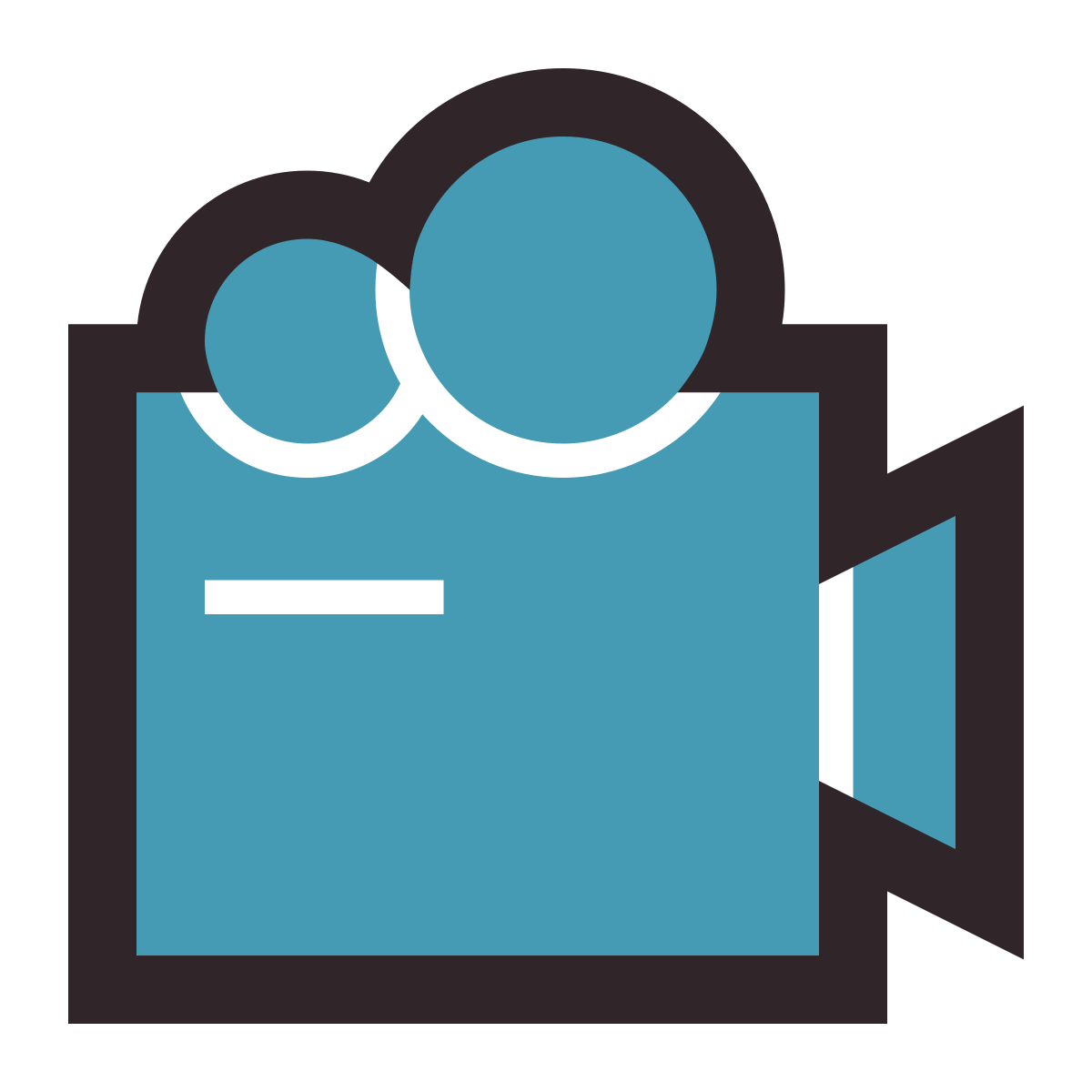 retro style documentary icon