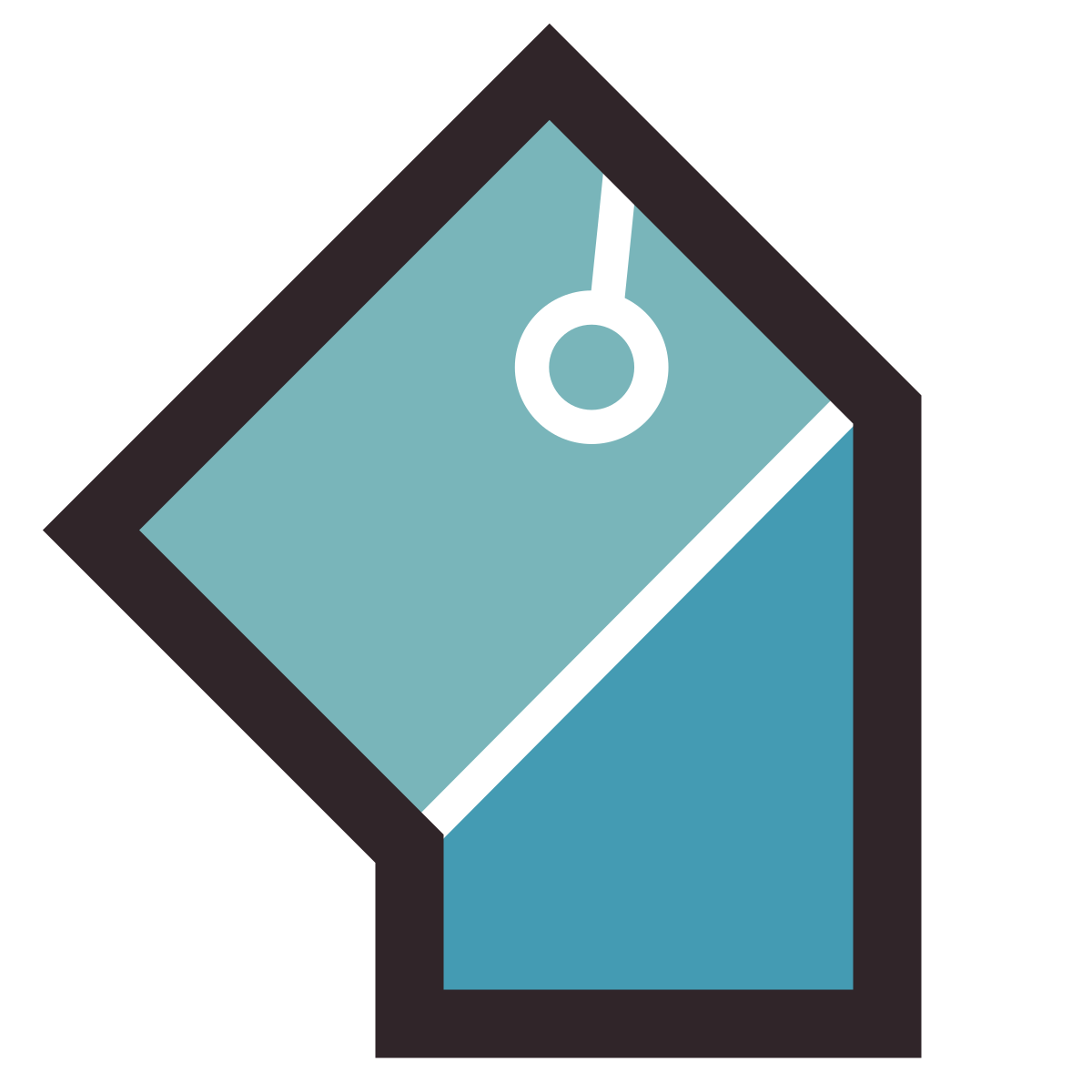 retro style dog tag icon