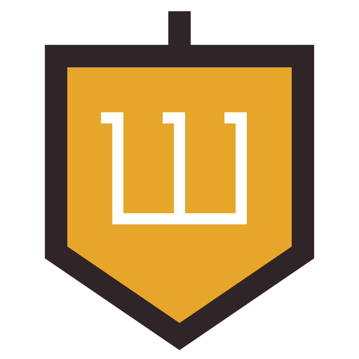 retro style dreidel icon