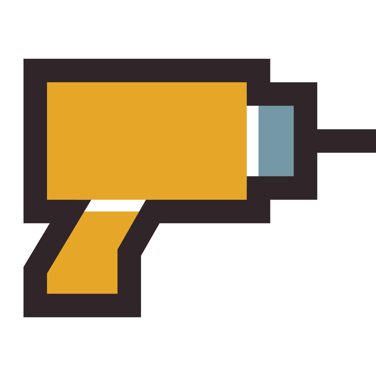 retro style drill icon