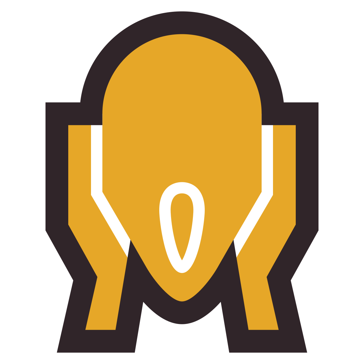 retro style edvard munch icon