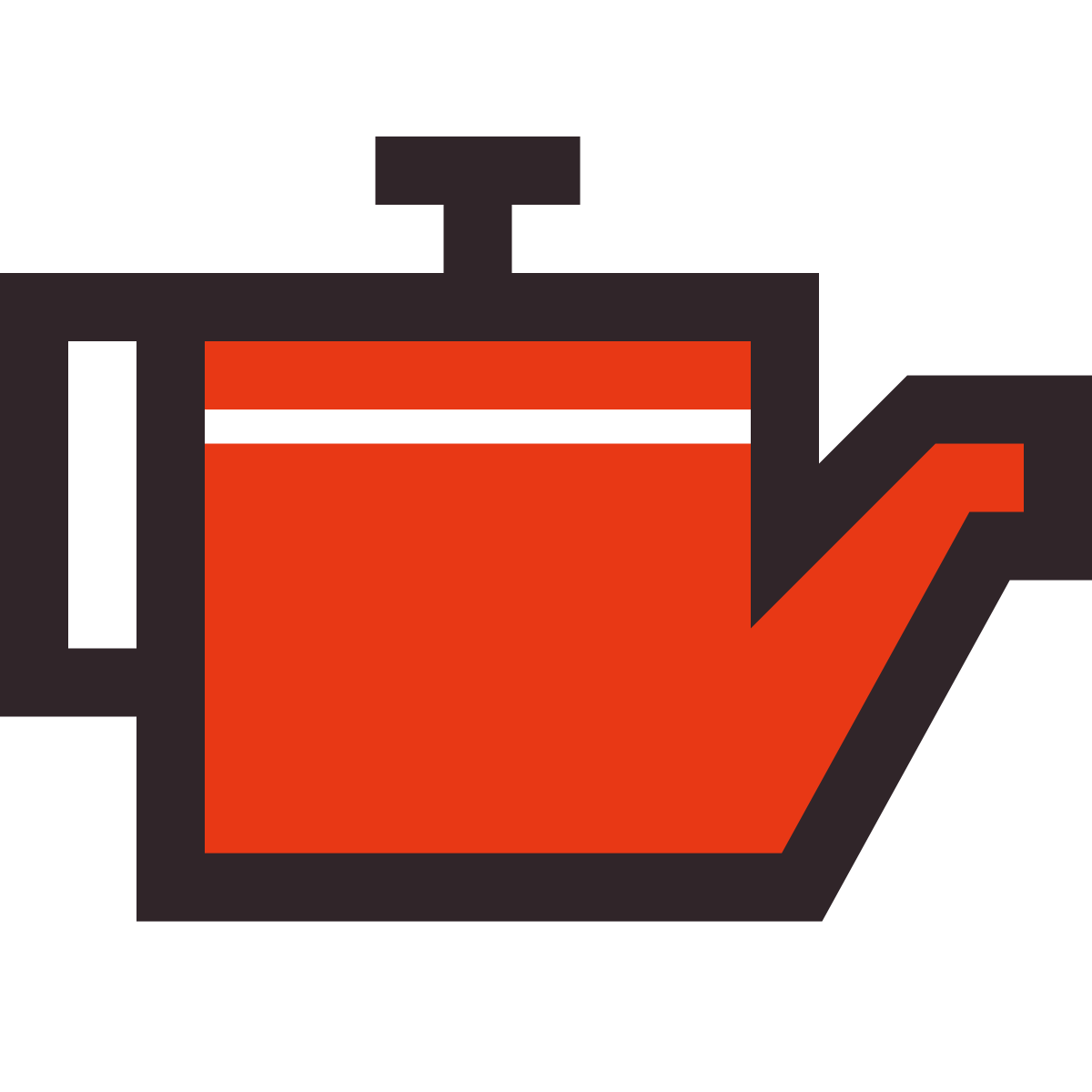 retro style engine oil level icon