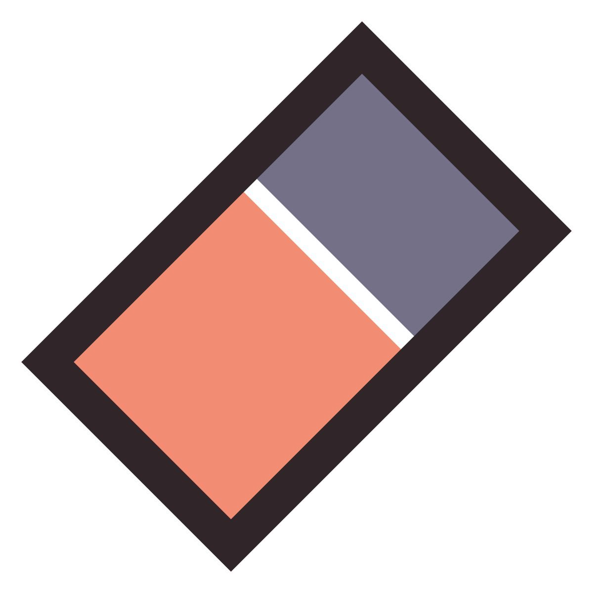 retro style radiergummi icon