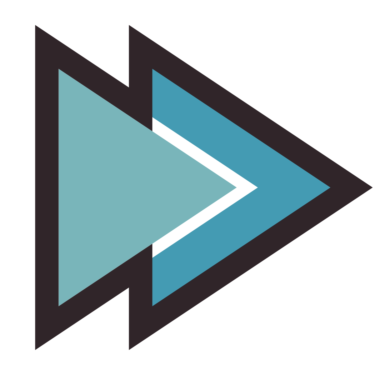 retro style fast forward icon