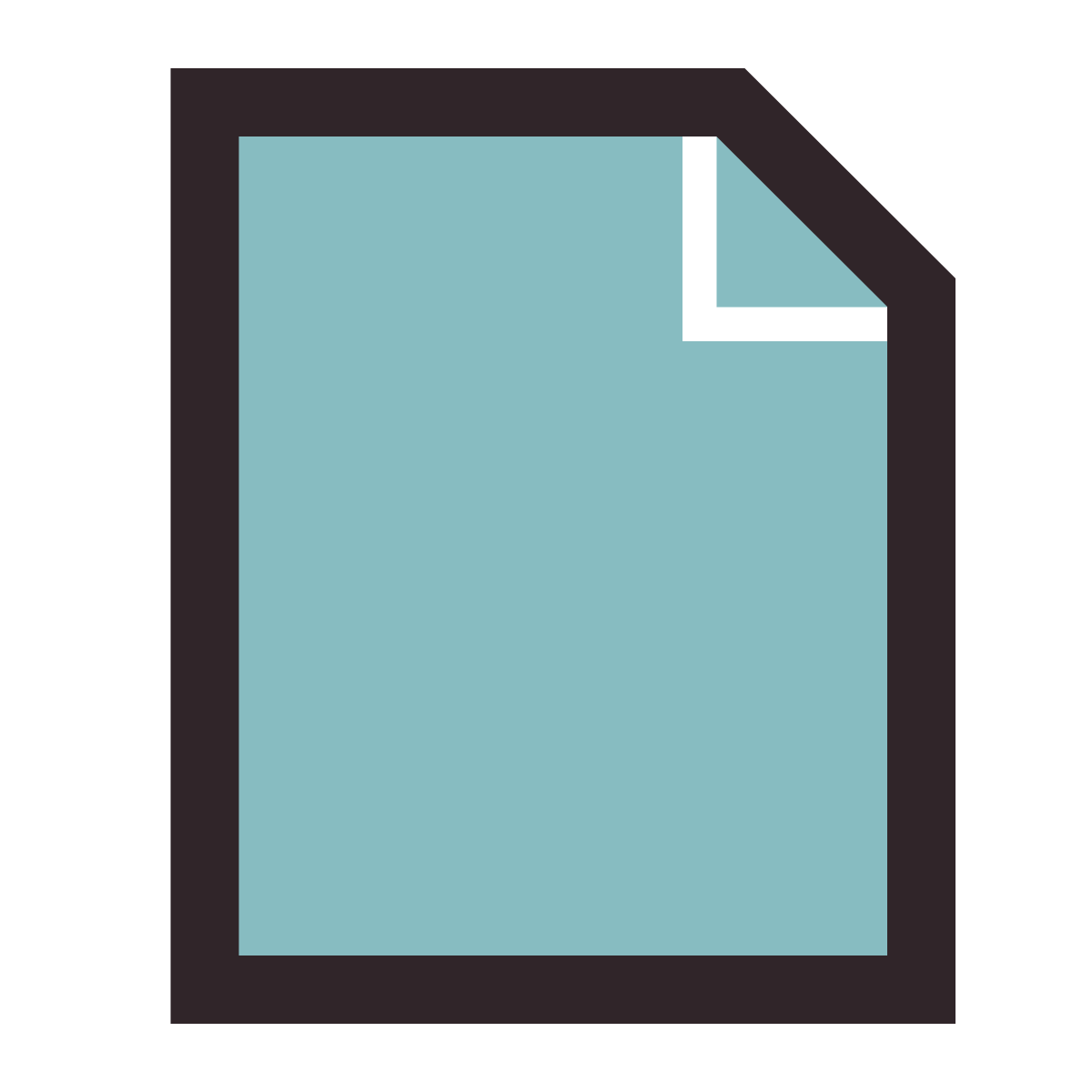 retro style file icon