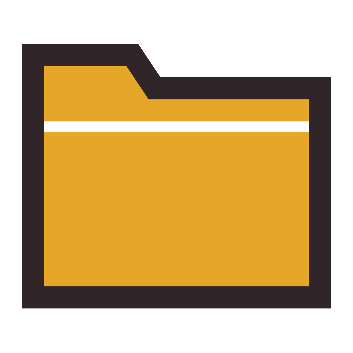 retro style folder invoices icon