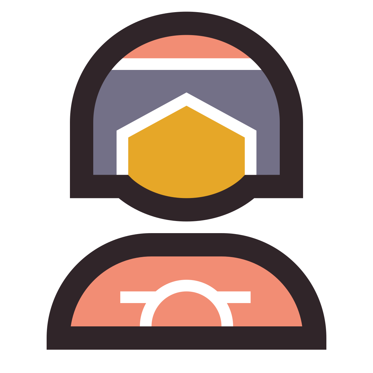 retro style fortune teller icon