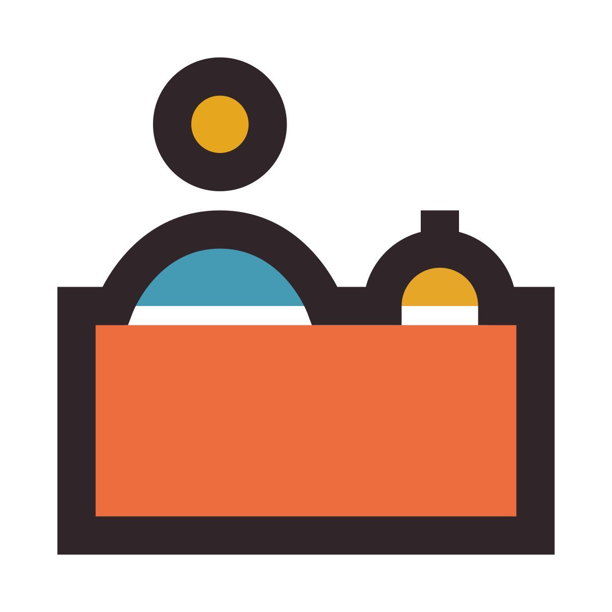 retro style 接待员 icon