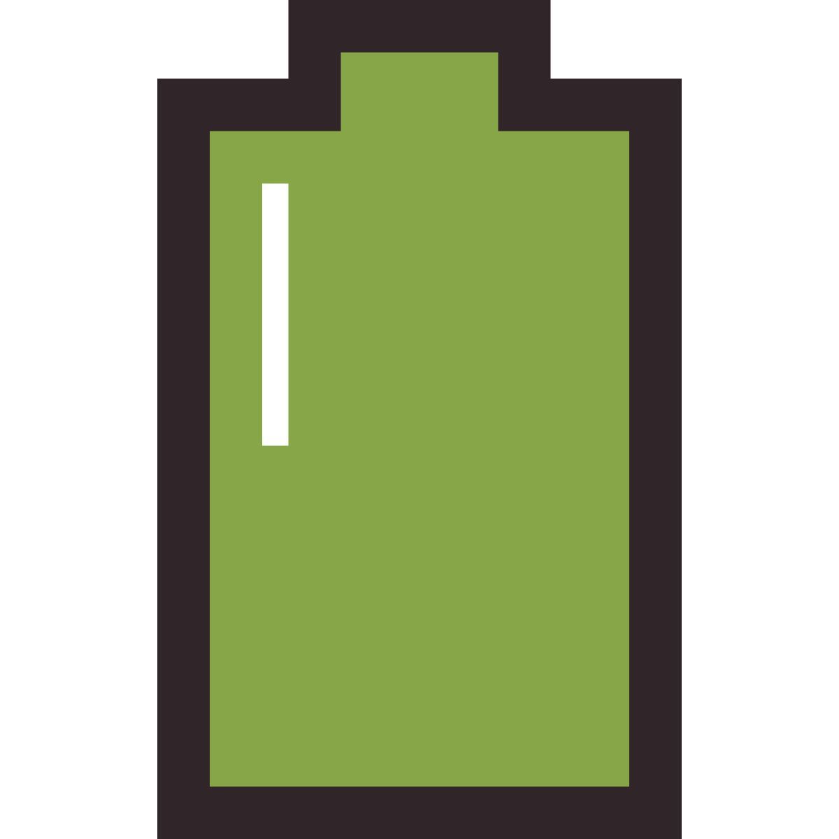 retro style full battery icon