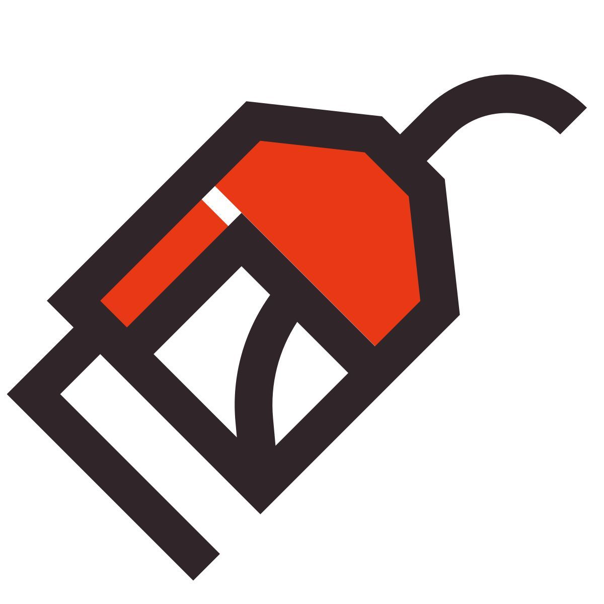 retro style gas pump icon