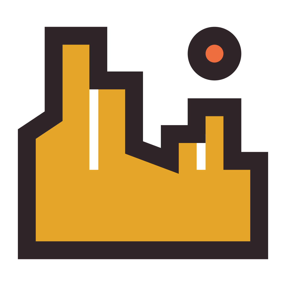 retro style grand canyon icon