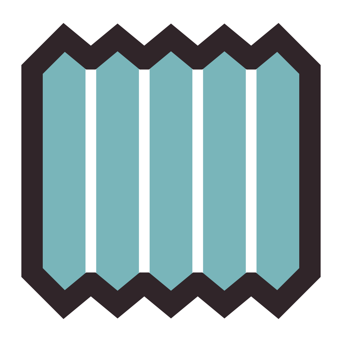 retro style heating radiator icon