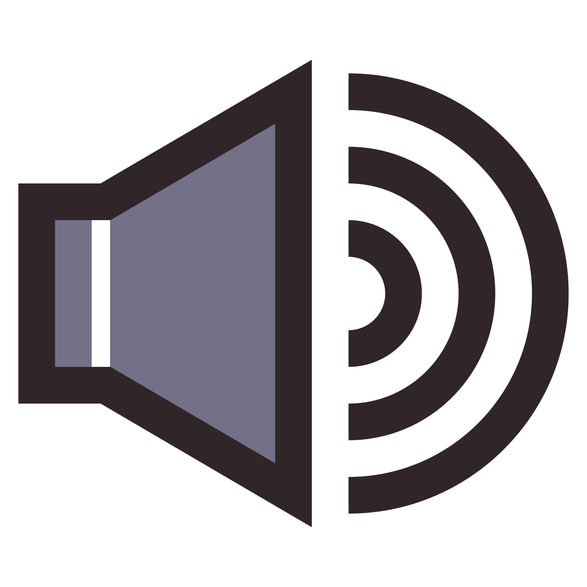 retro style high volume icon