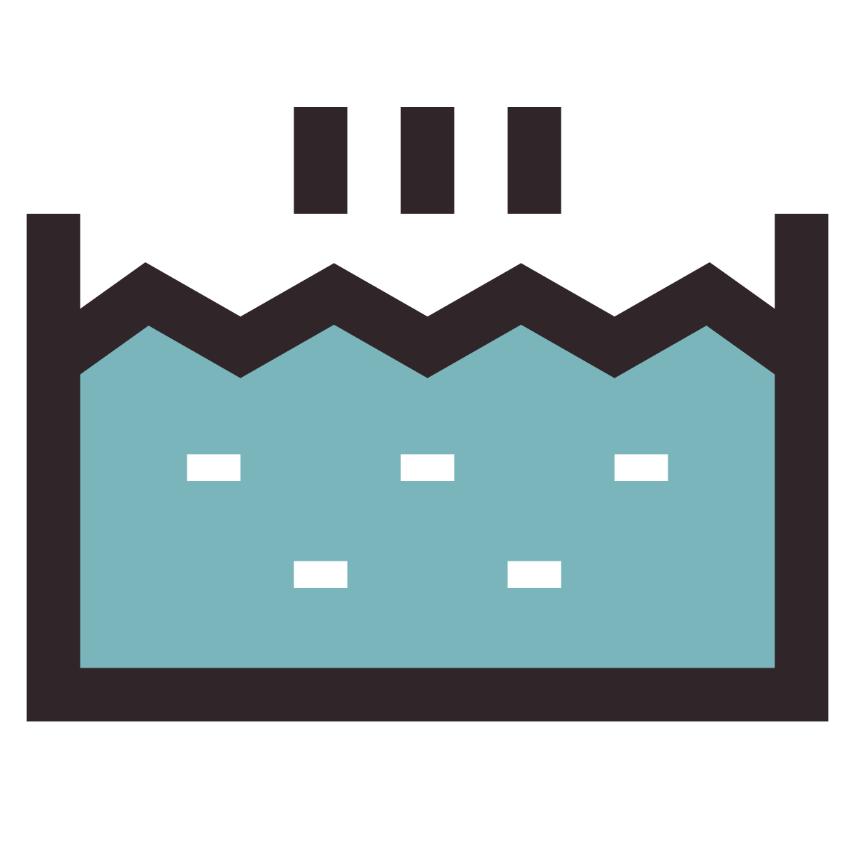 retro style hot springs icon
