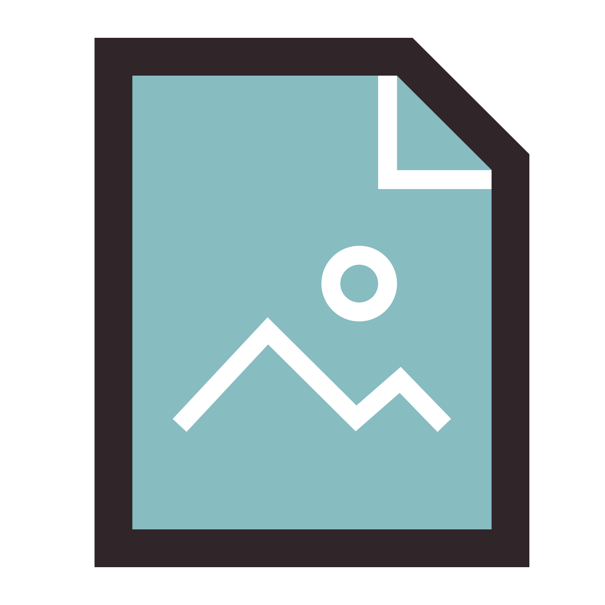 retro style image file icon