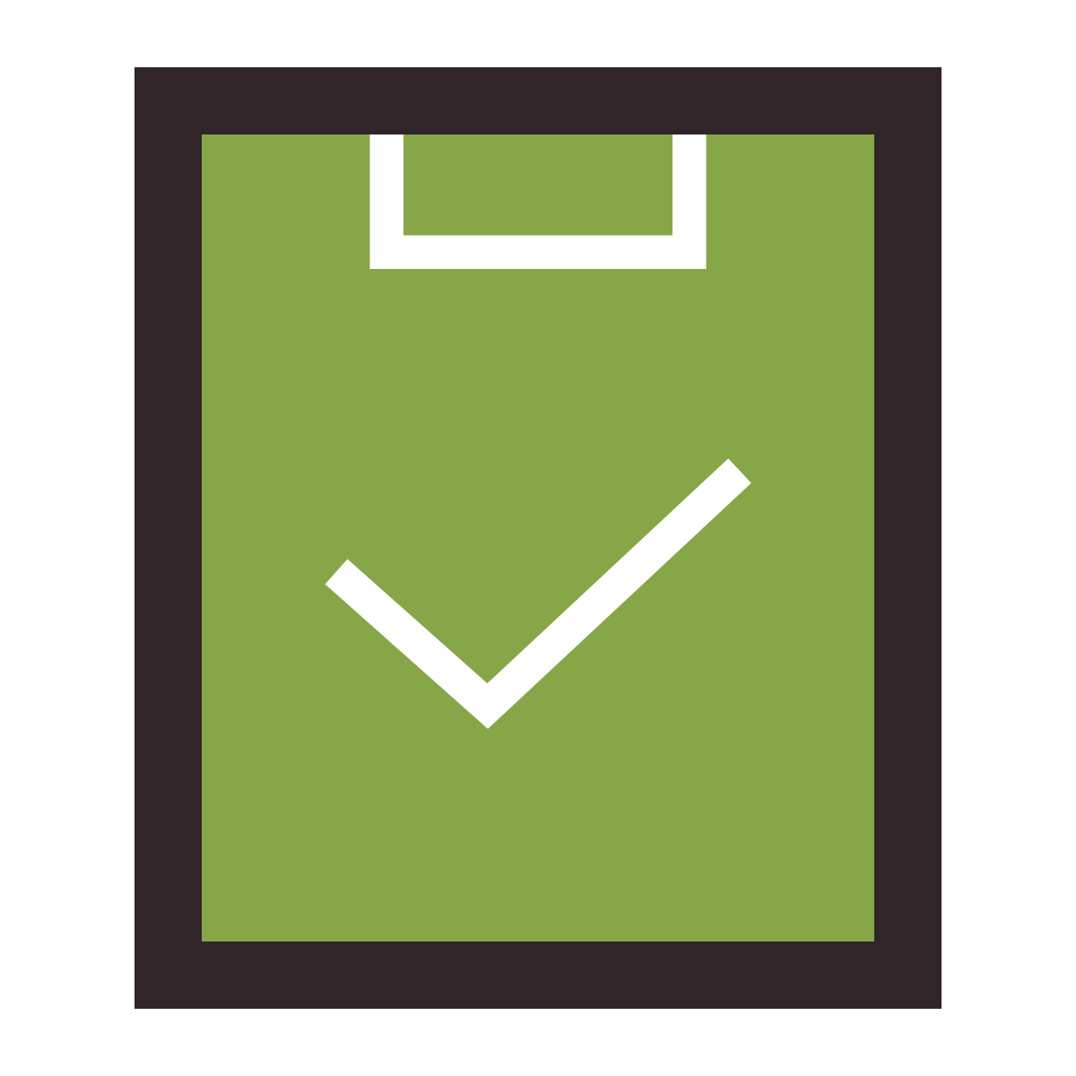 retro style inspection icon