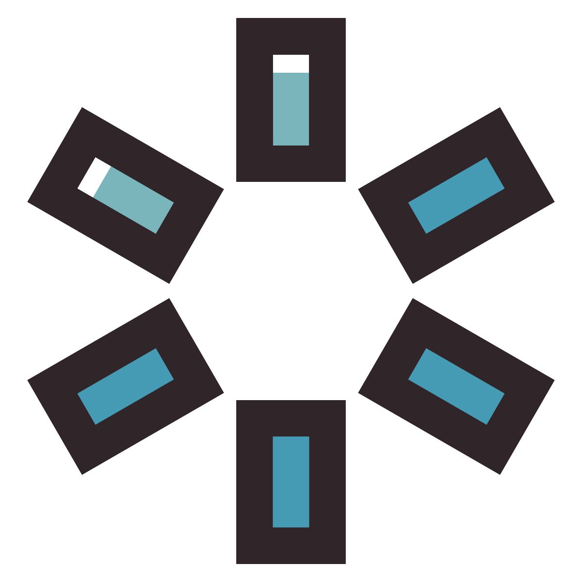 retro style iphone spinner icon