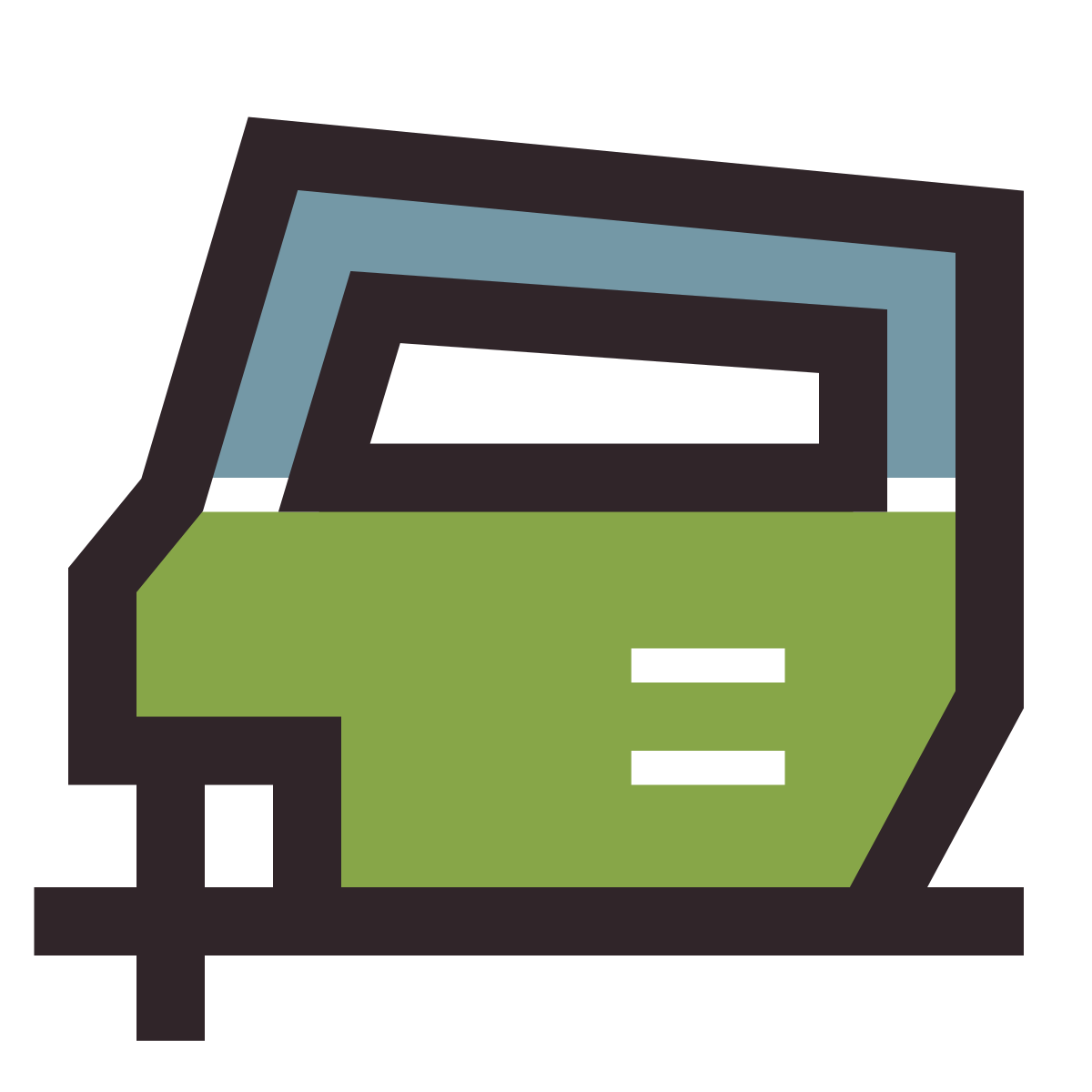 retro style jigsaw icon