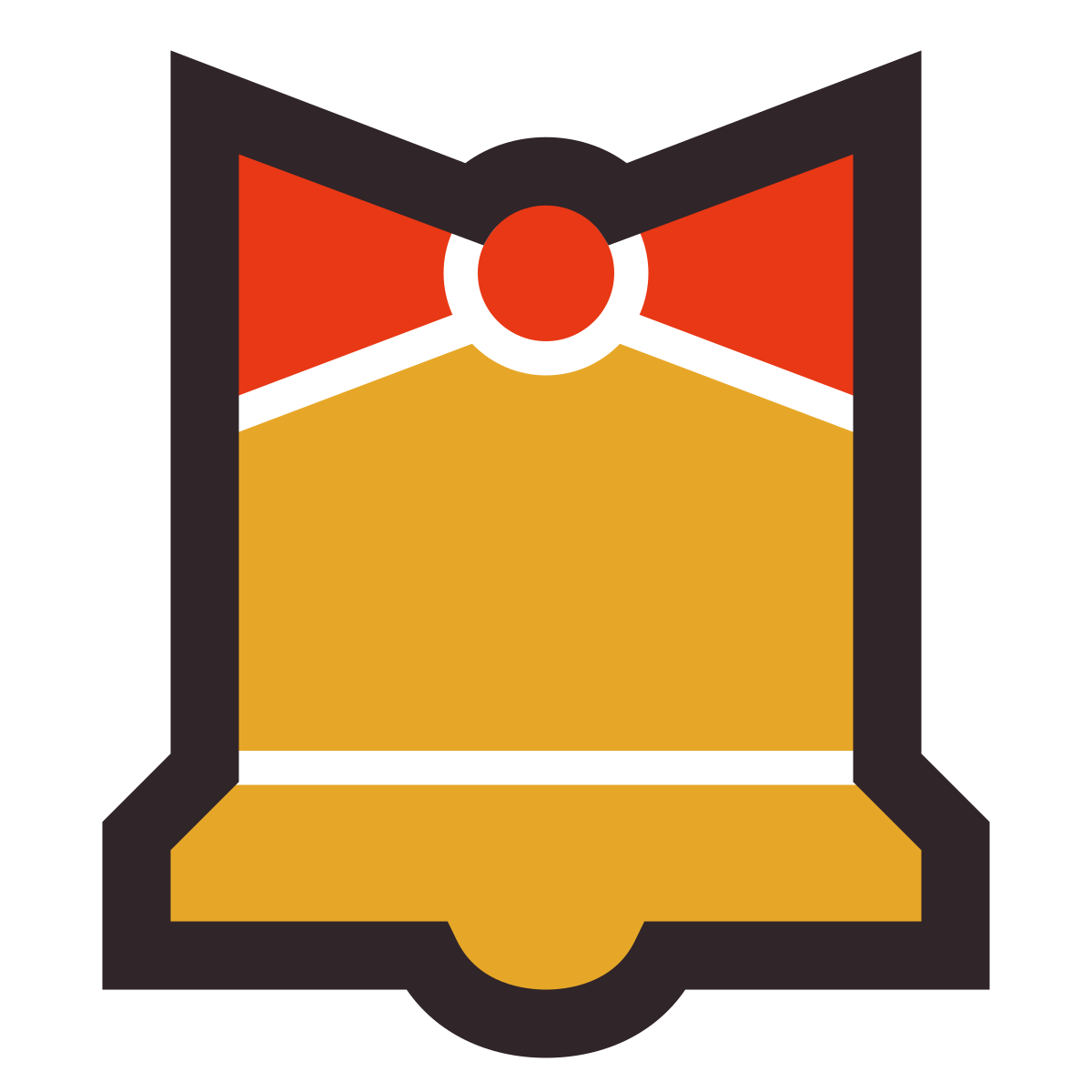 retro style jingle bell icon