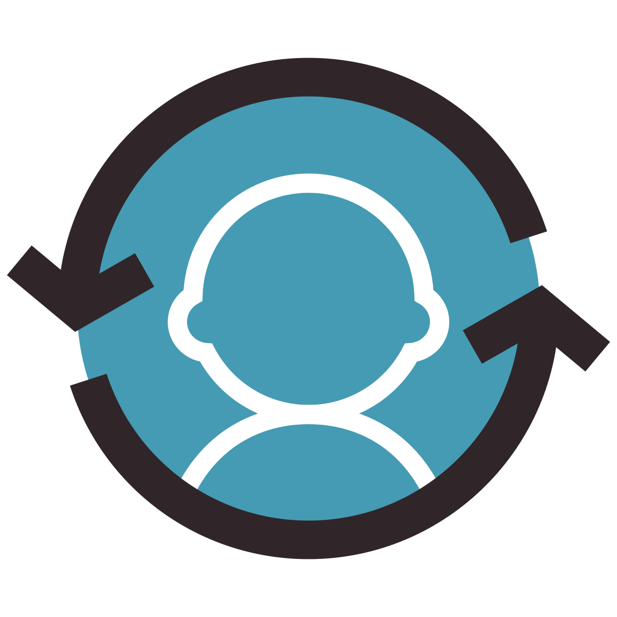 retro style lifecycle icon