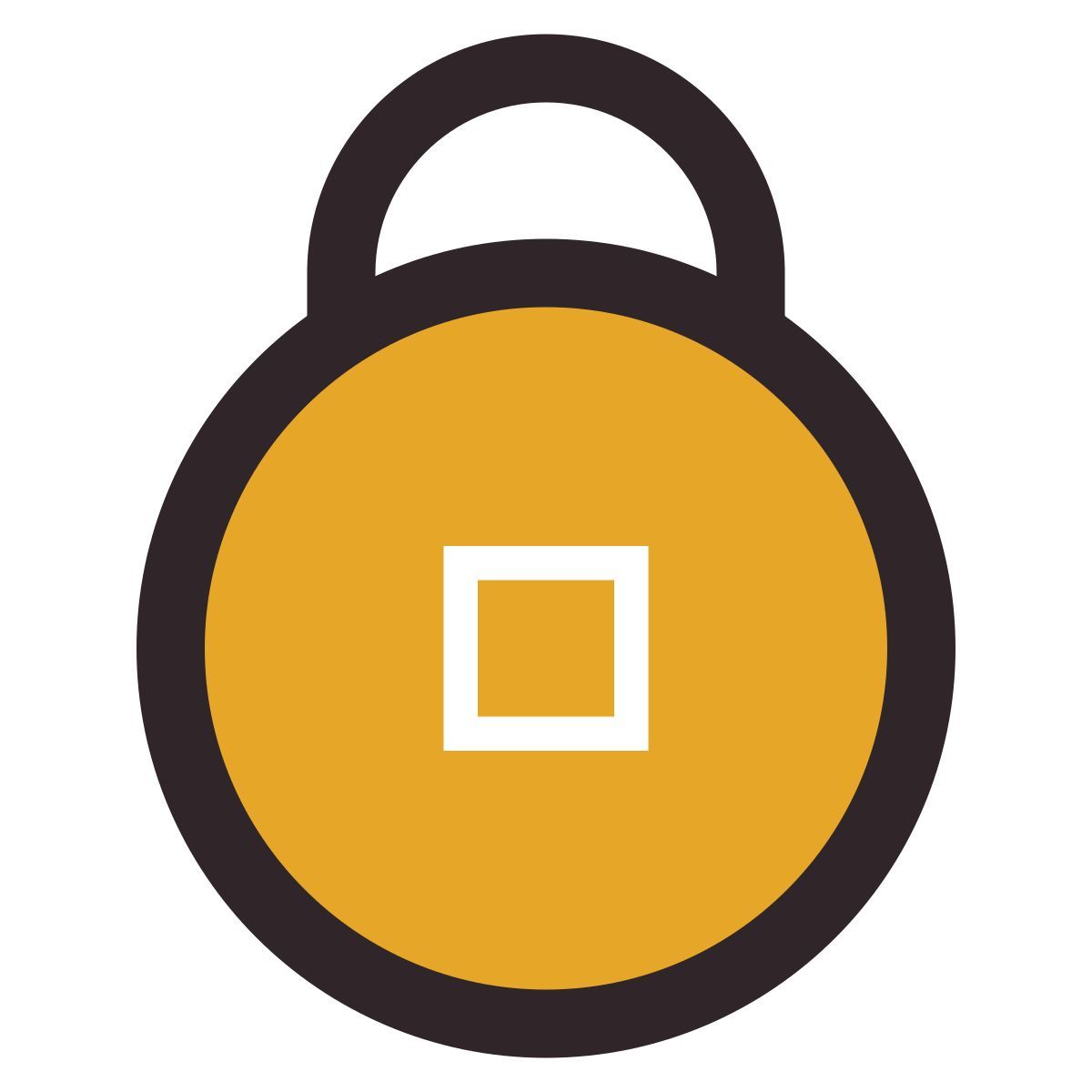 retro style 2 잠금 icon