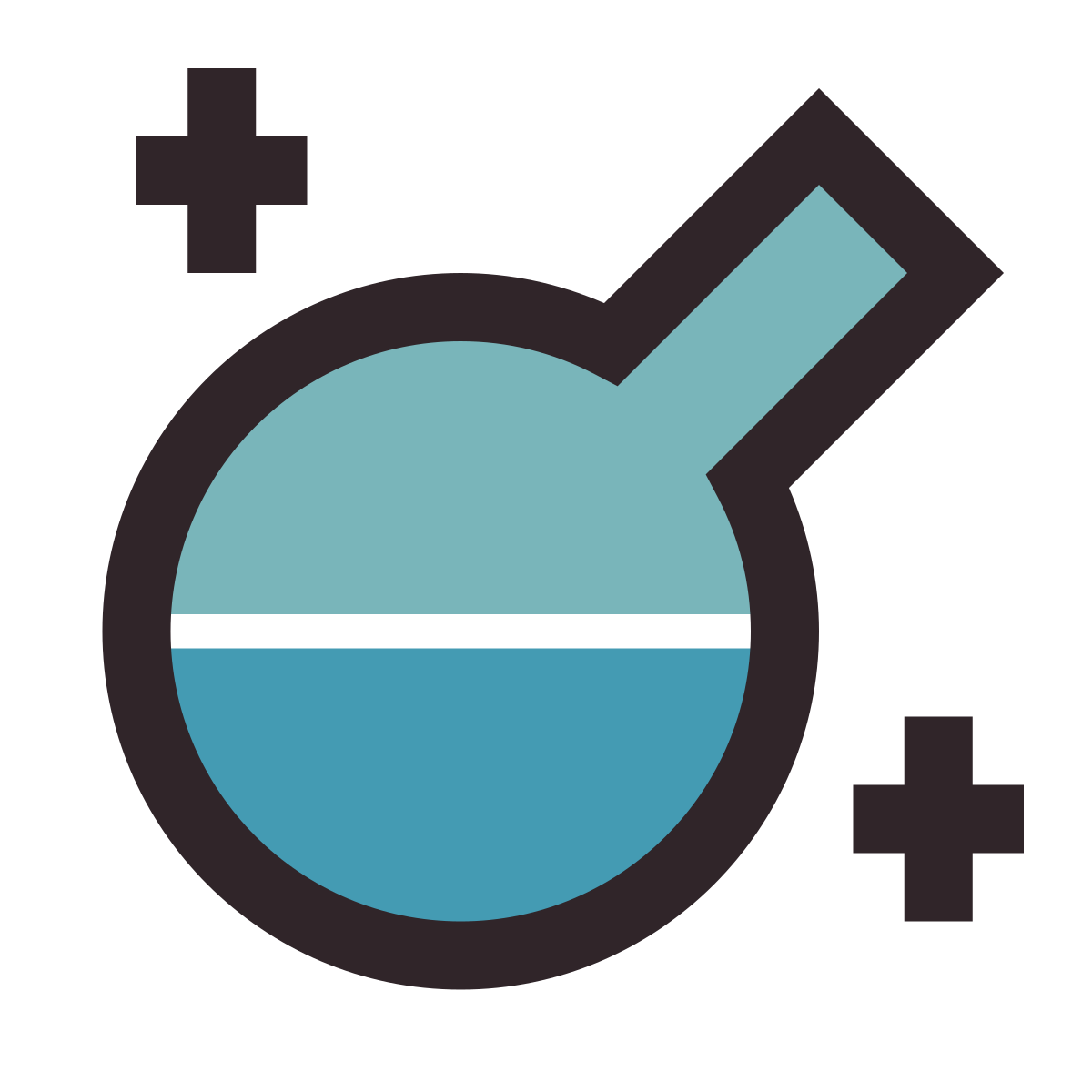 retro style mana icon