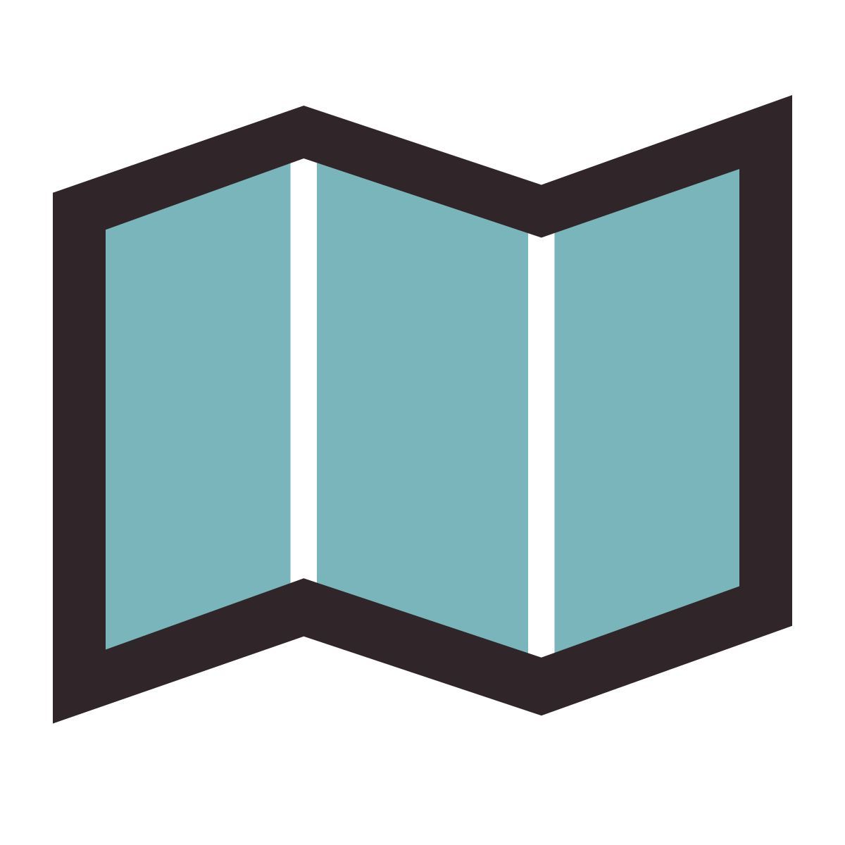 retro style mappa icon