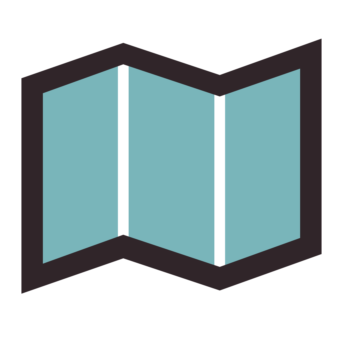 retro style map icon