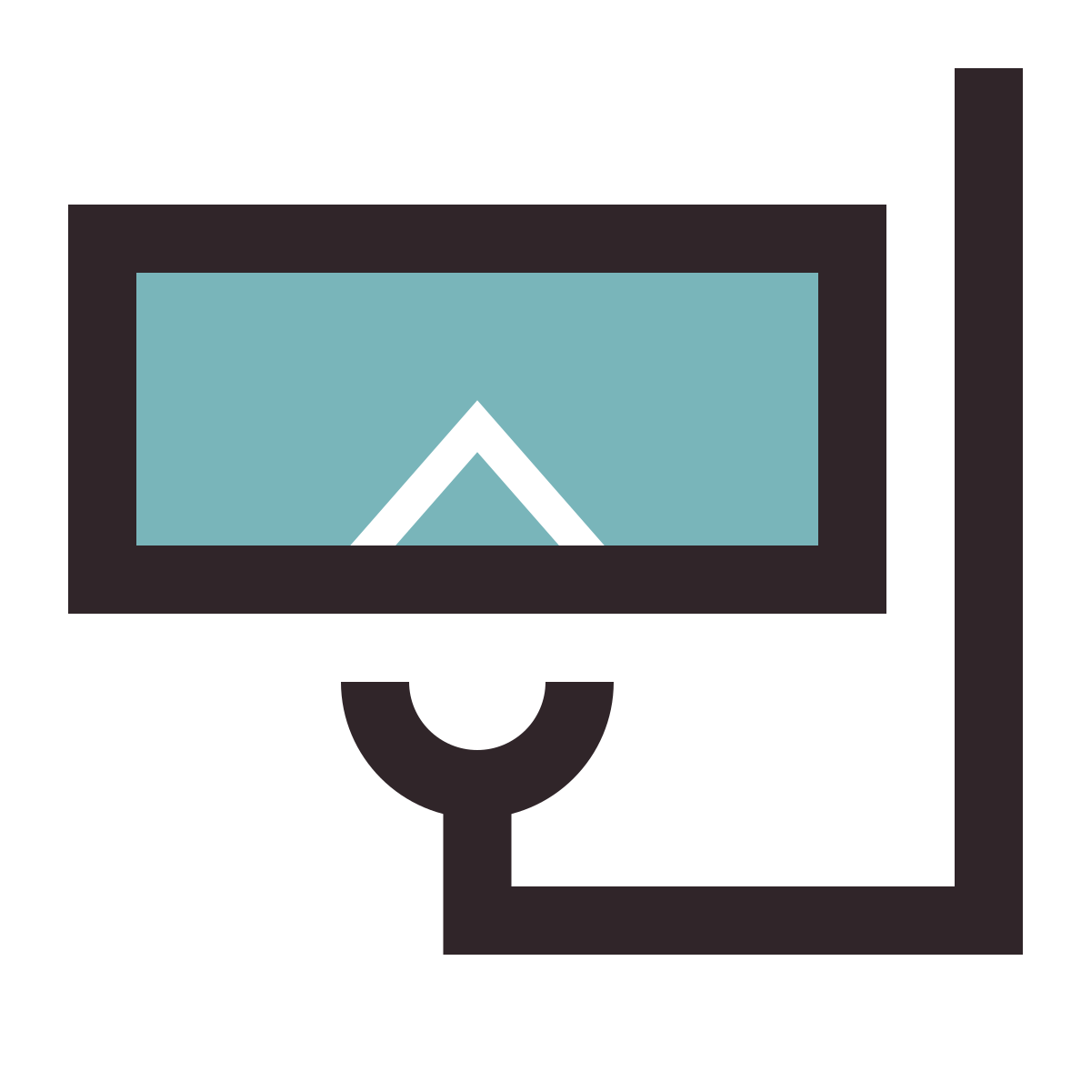 retro style mask snorkel icon