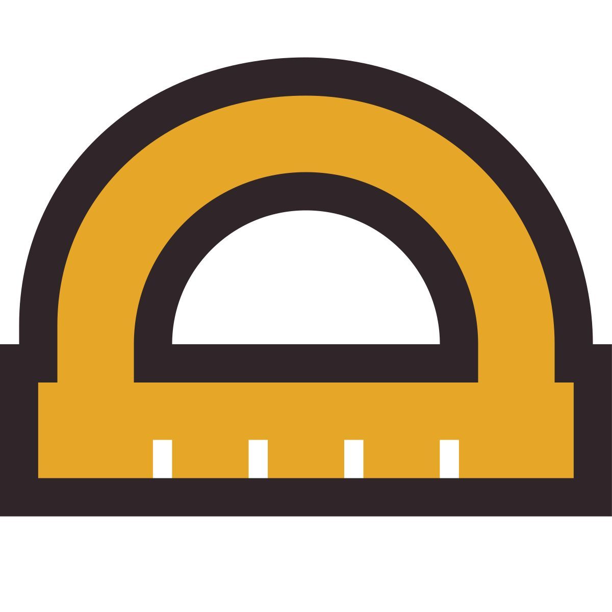 retro style gradi icon