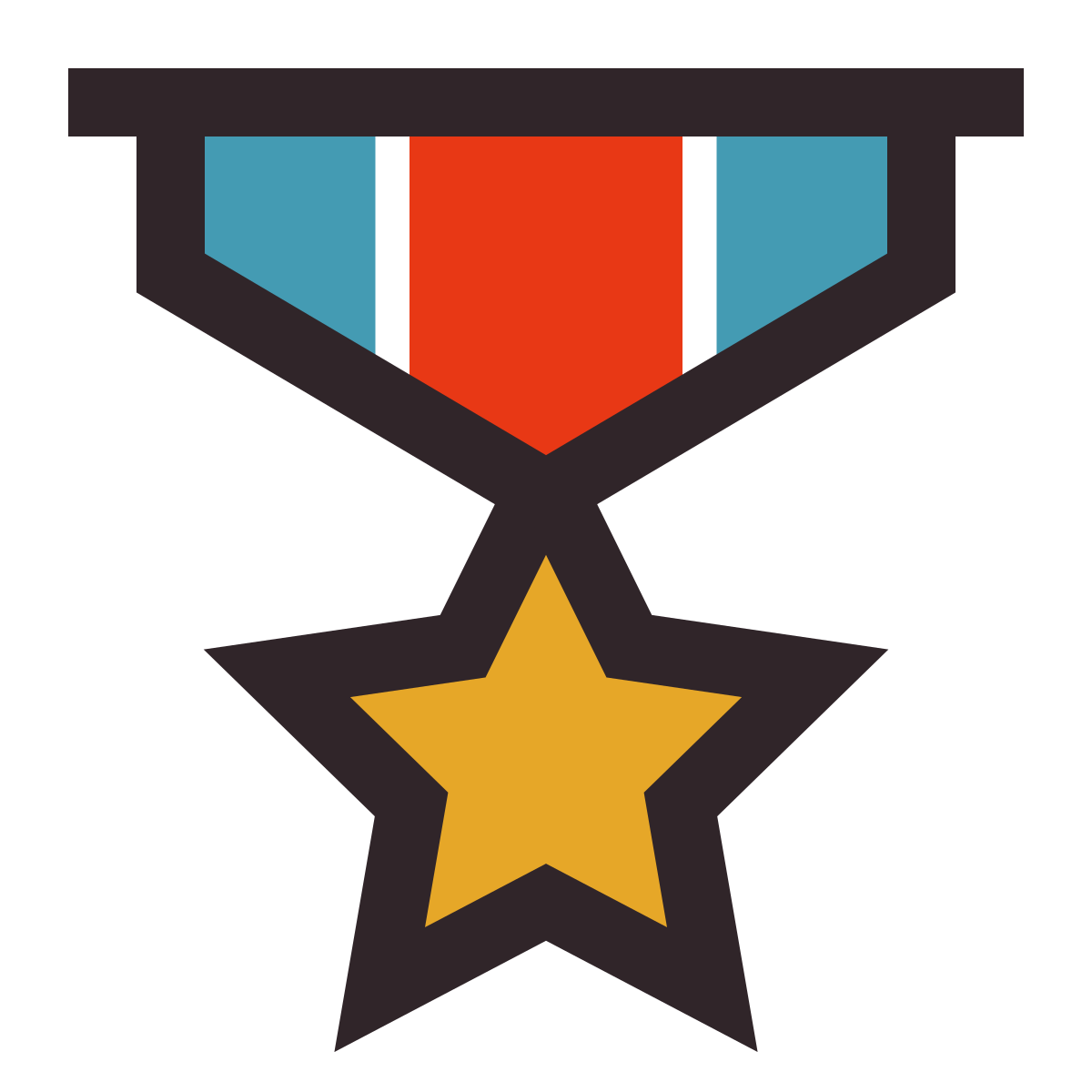 retro style medal icon