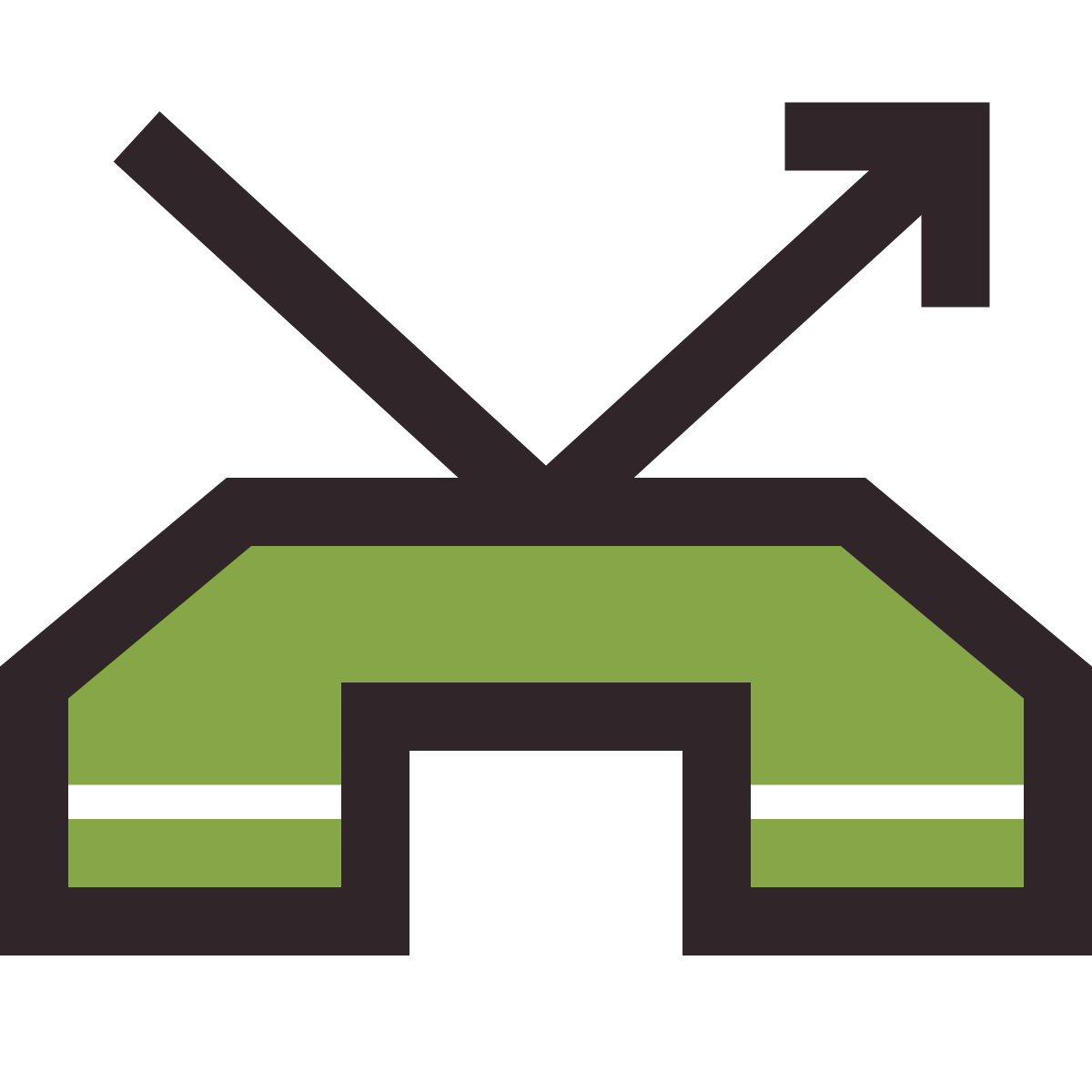 retro style missed call icon
