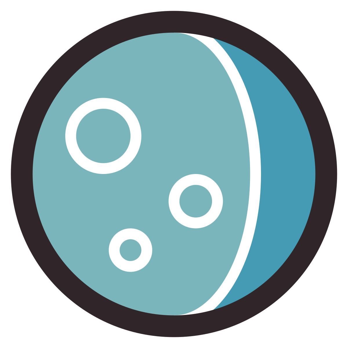 retro style 月亮 icon