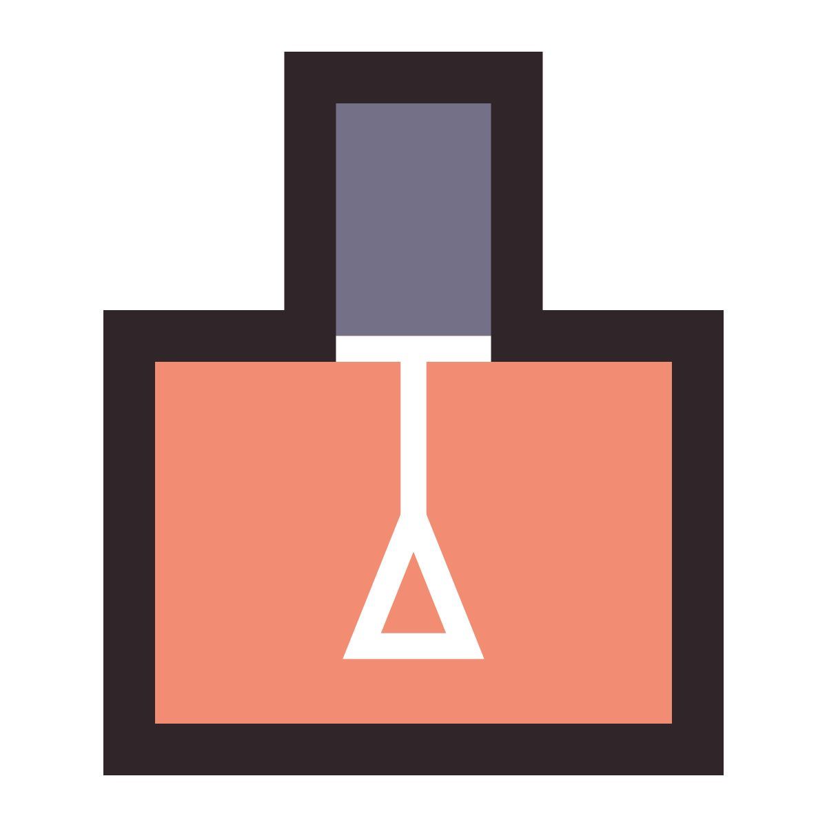 retro style vernis à ongles icon