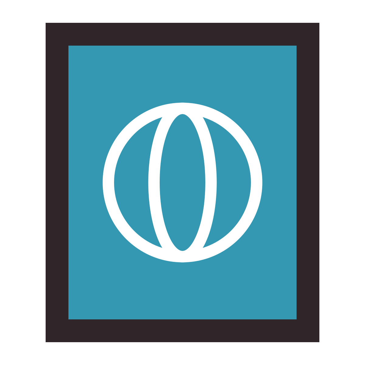 retro style passport icon