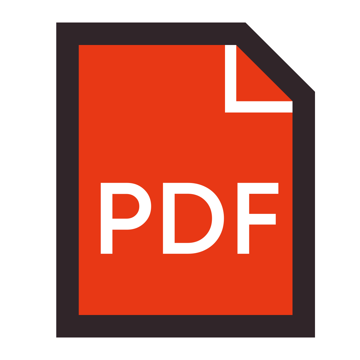 retro style pdf icon