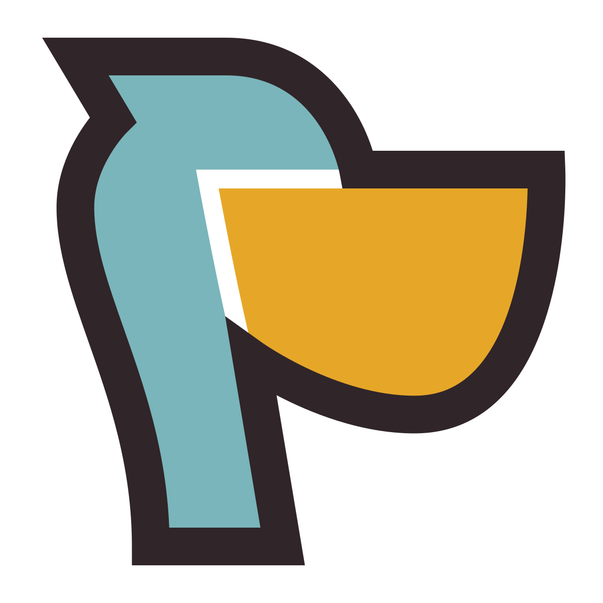 retro style pelican icon