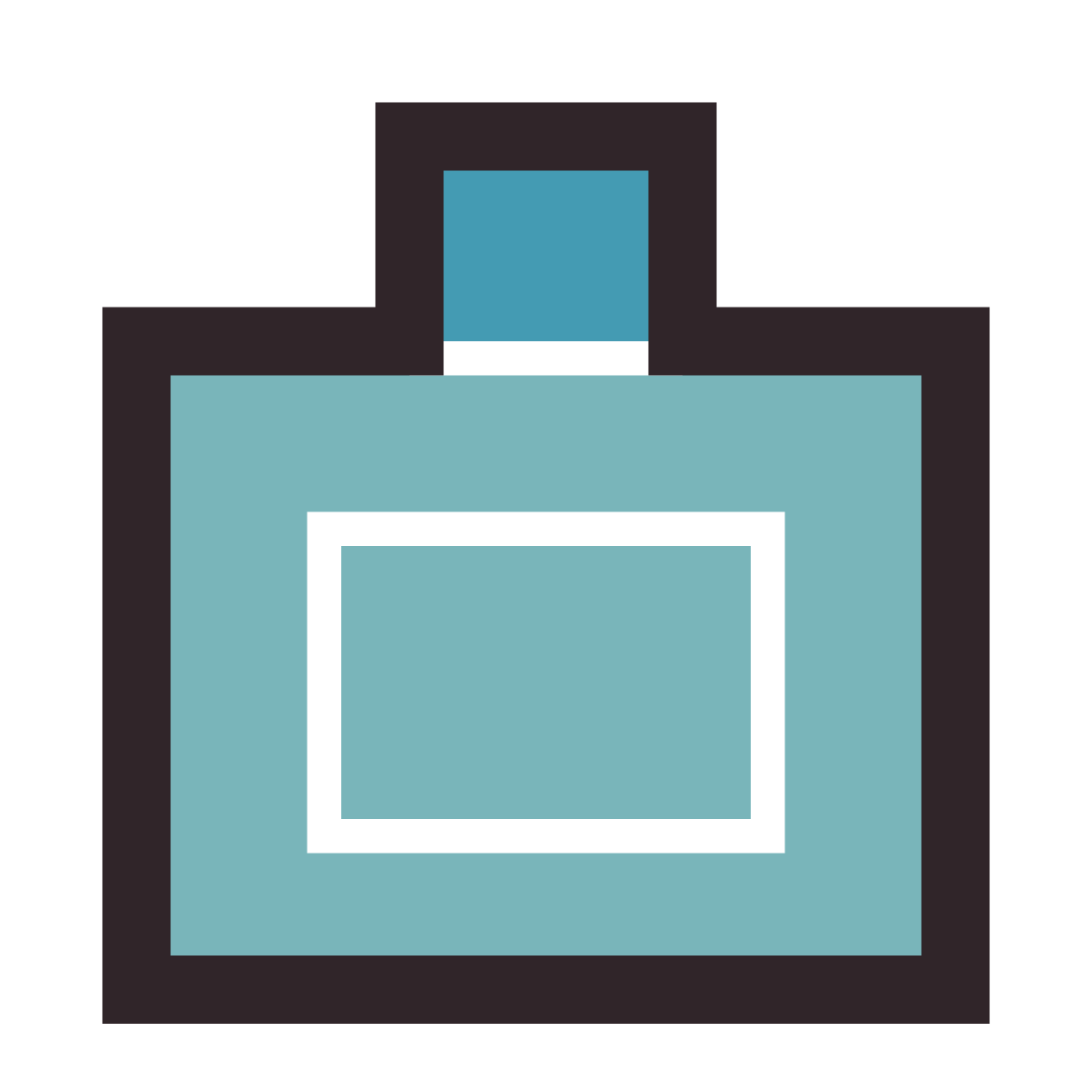 retro style perfume bottle icon