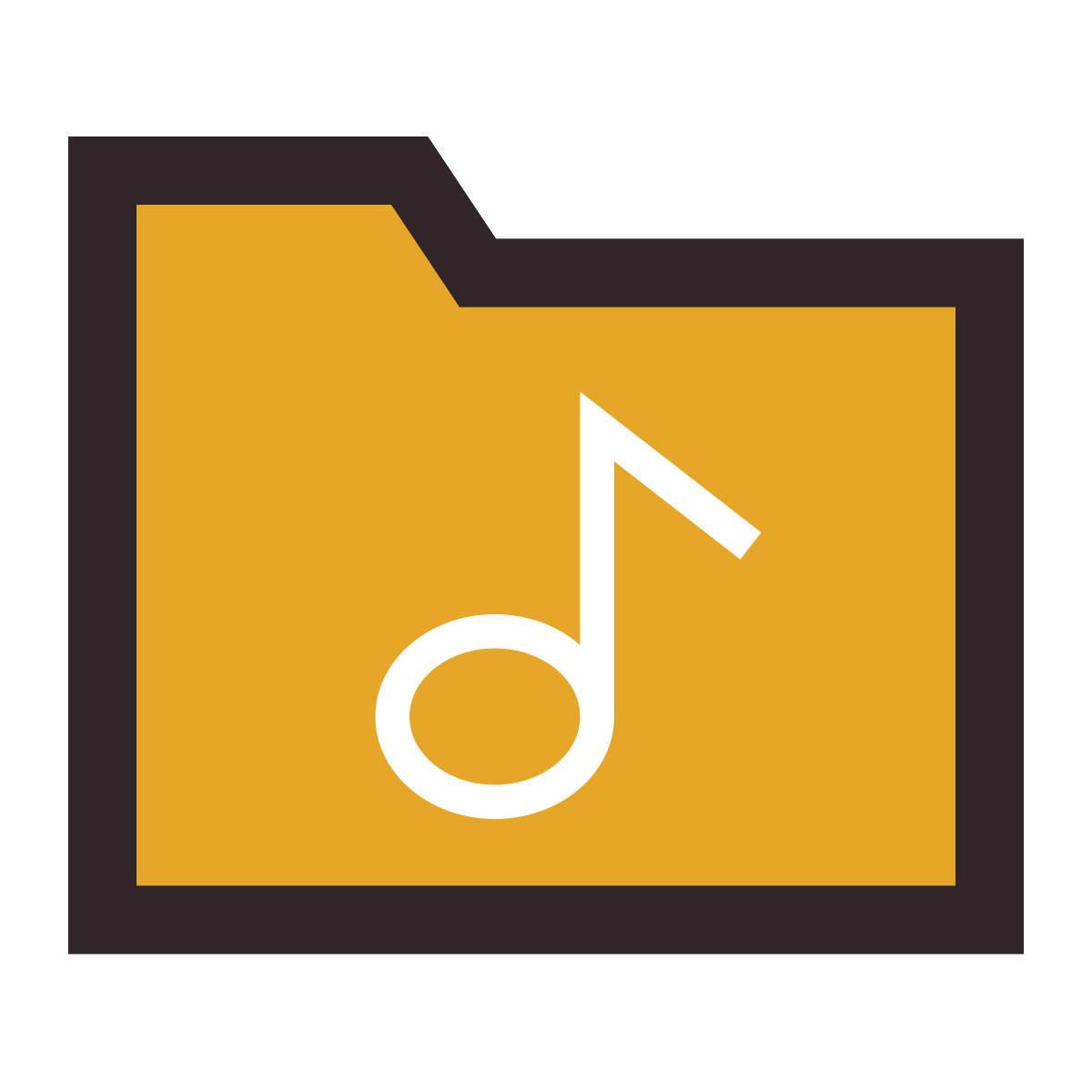 retro style photos folder icon