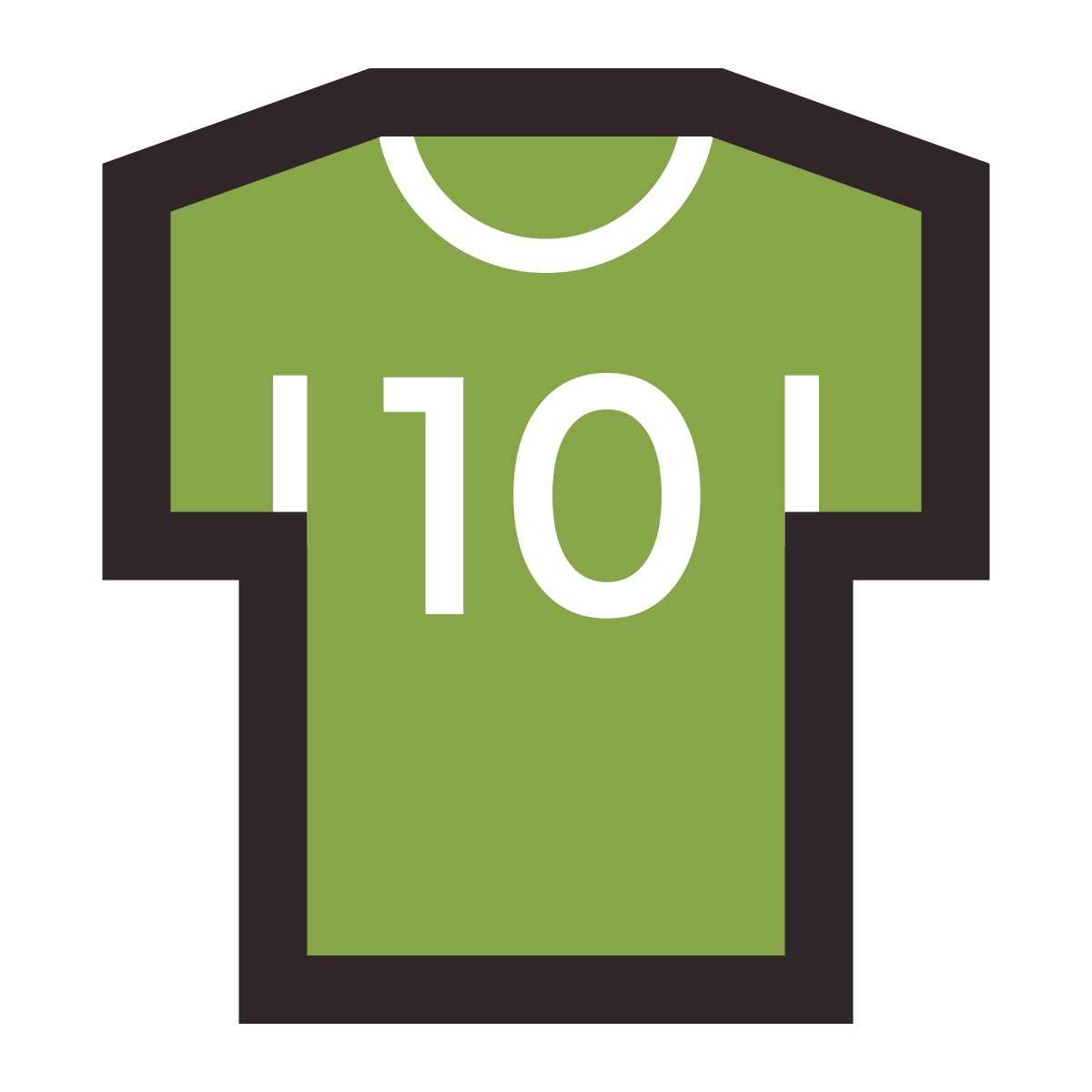 retro style player shirt icon