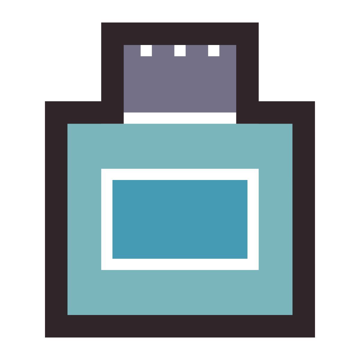 retro style powder icon