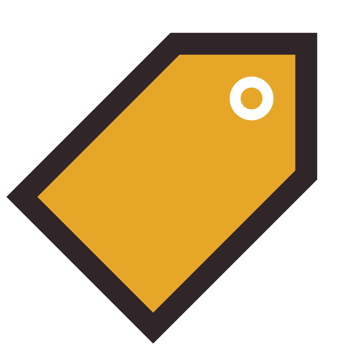 retro style price tag icon