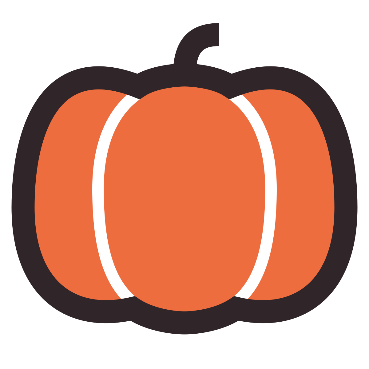 retro style pumpkin icon