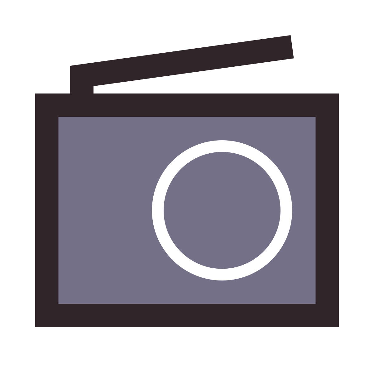 retro style radio icon